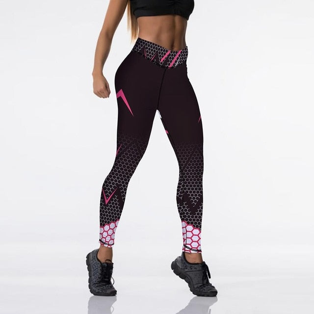Qickitout 12%spandex Digital Printed Leggings