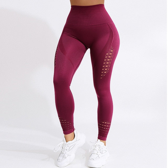 CHRLEISURE Women High Waist Push Up Leggings 4Colors