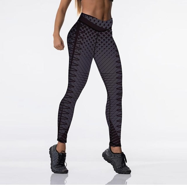 Qickitout 12%spandex  Digital Printed Leggings